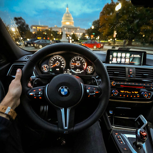 Lit auto accessories BMW steering wheel