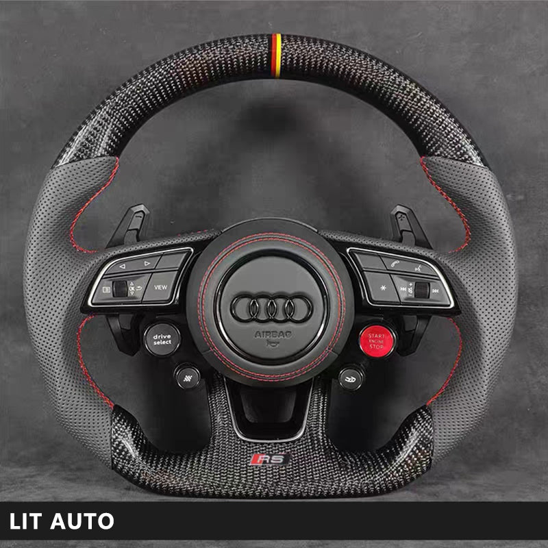 Audi Carbon Fiber Steering Wheel Sports Modification