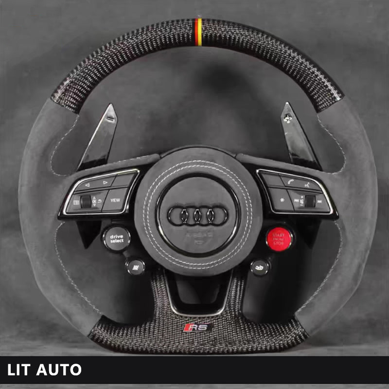 Audi Carbon Fiber Steering Wheel Sports Modification