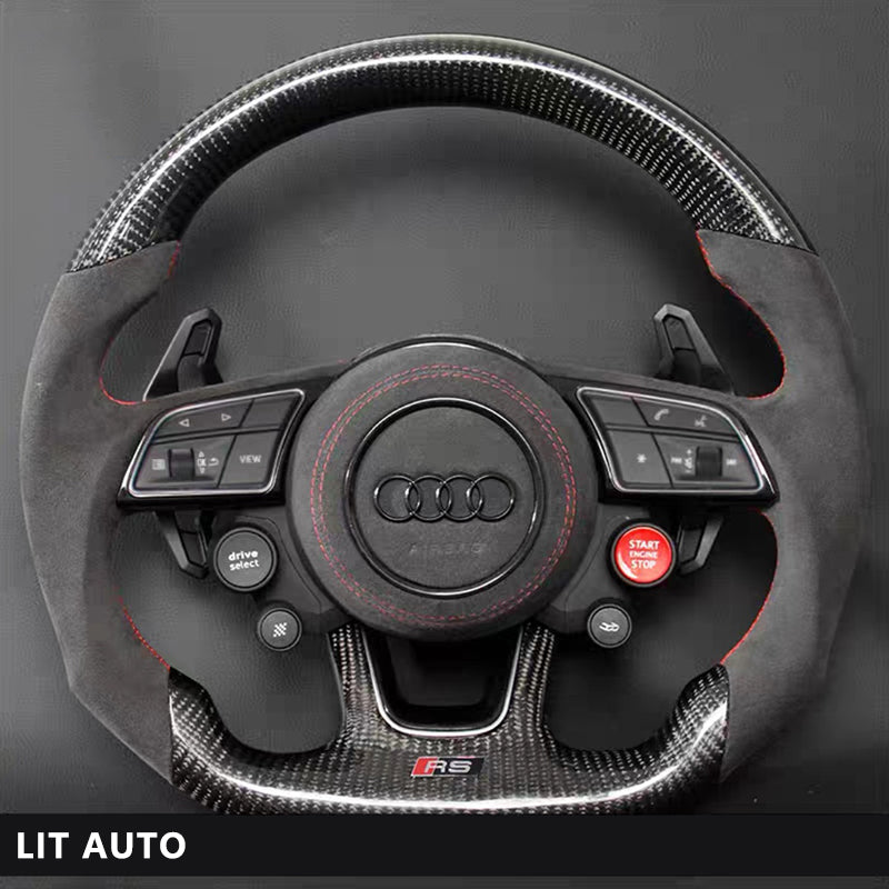 Audi Carbon Fiber Steering Wheel Sports Modification