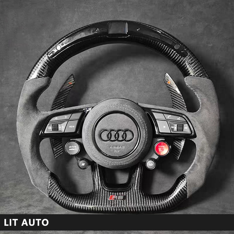 Audi Carbon Fiber Steering Wheel Sports Modification