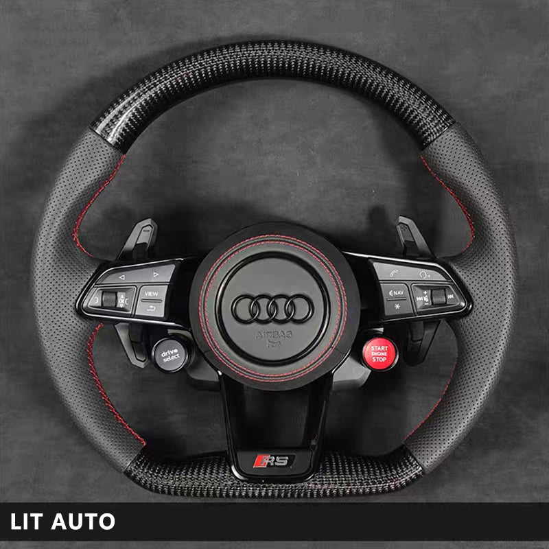 Audi Carbon Fiber Steering Wheel Sports Modification