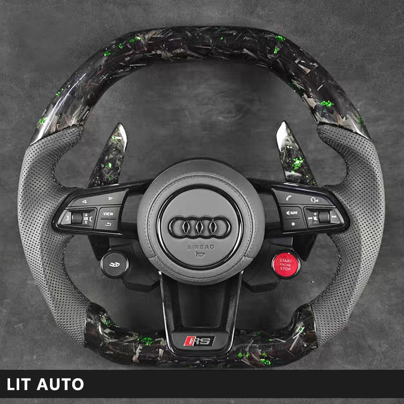 Audi Carbon Fiber Steering Wheel Sports Modification