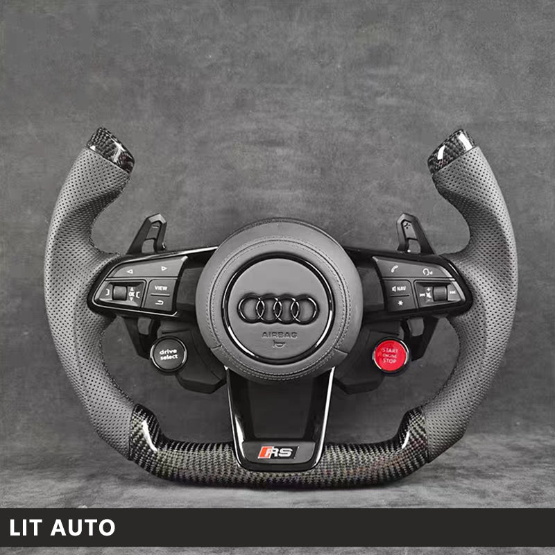 Audi Carbon Fiber Steering Wheel Sports Modification