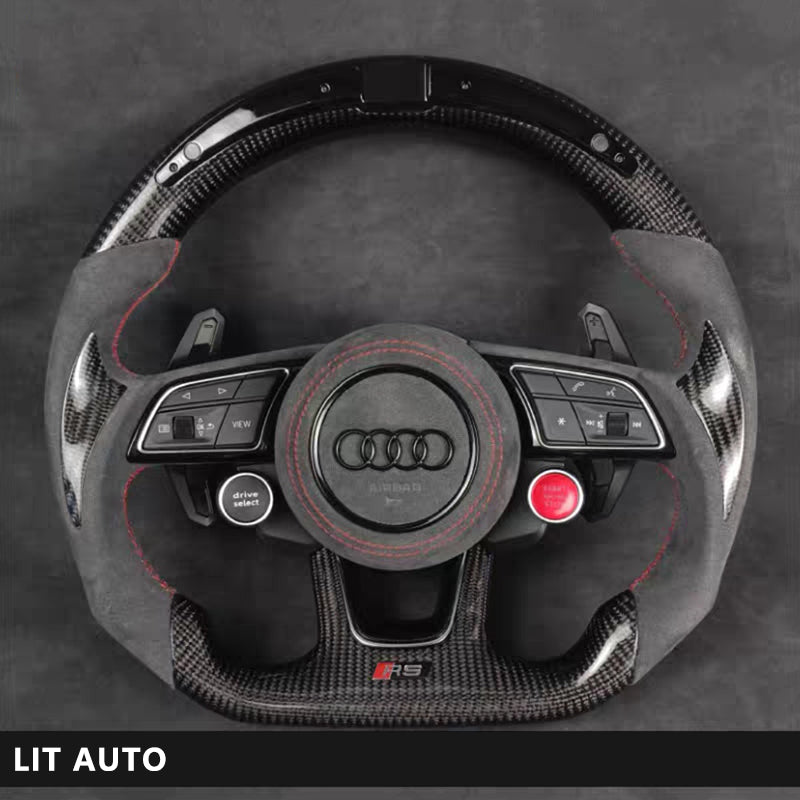 Audi Carbon Fiber Steering Wheel Sports Modification