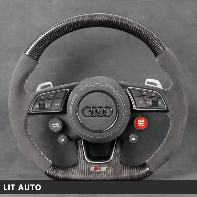 Audi Carbon Fiber Steering Wheel Sports Modification