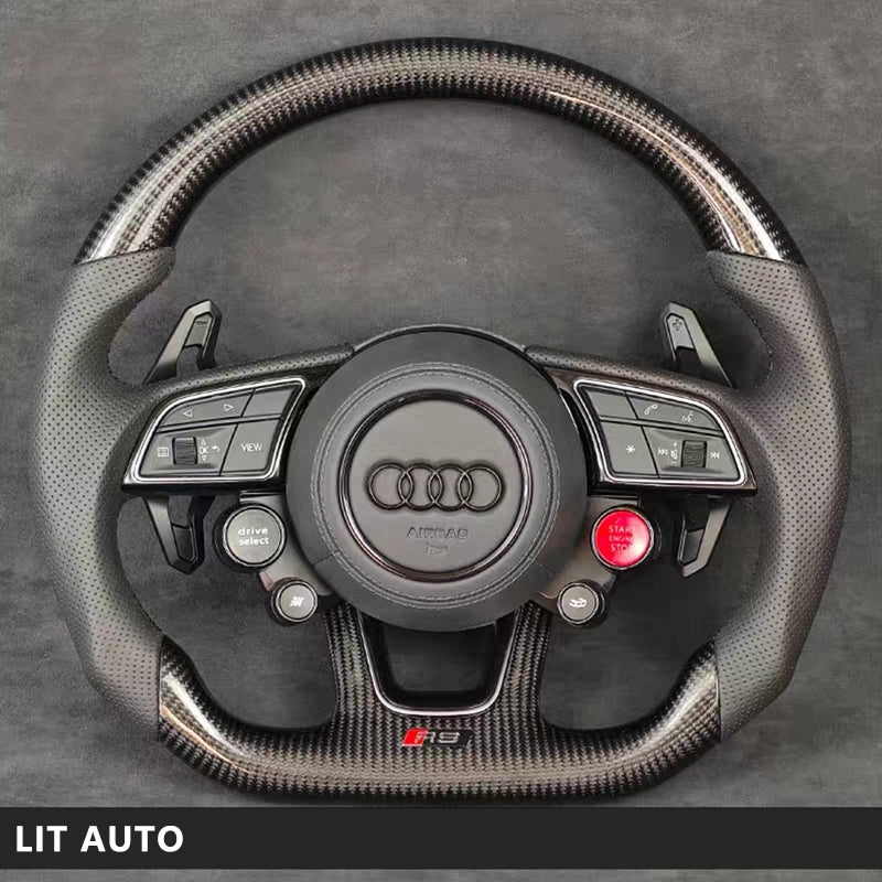 Audi Carbon Fiber Steering Wheel Sports Modification