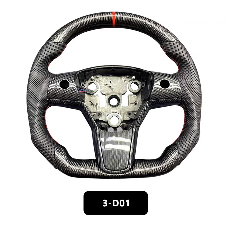 Carbon Fiber Steering Wheel For Tesla Sports Modification Kits