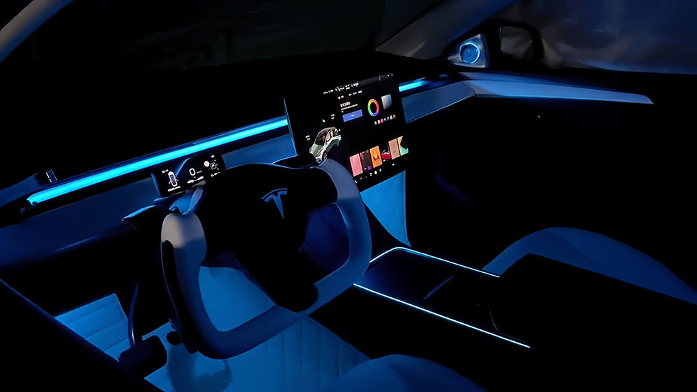 Load video: Tesla interior modification