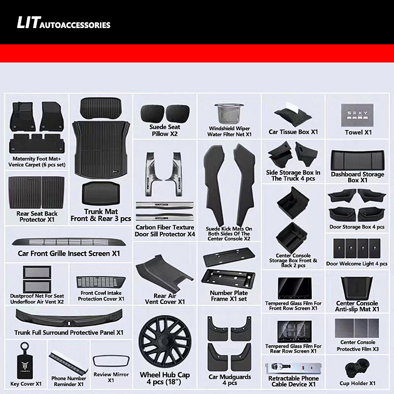 Tesla Interior Protection Kit For 2023 New Model 3