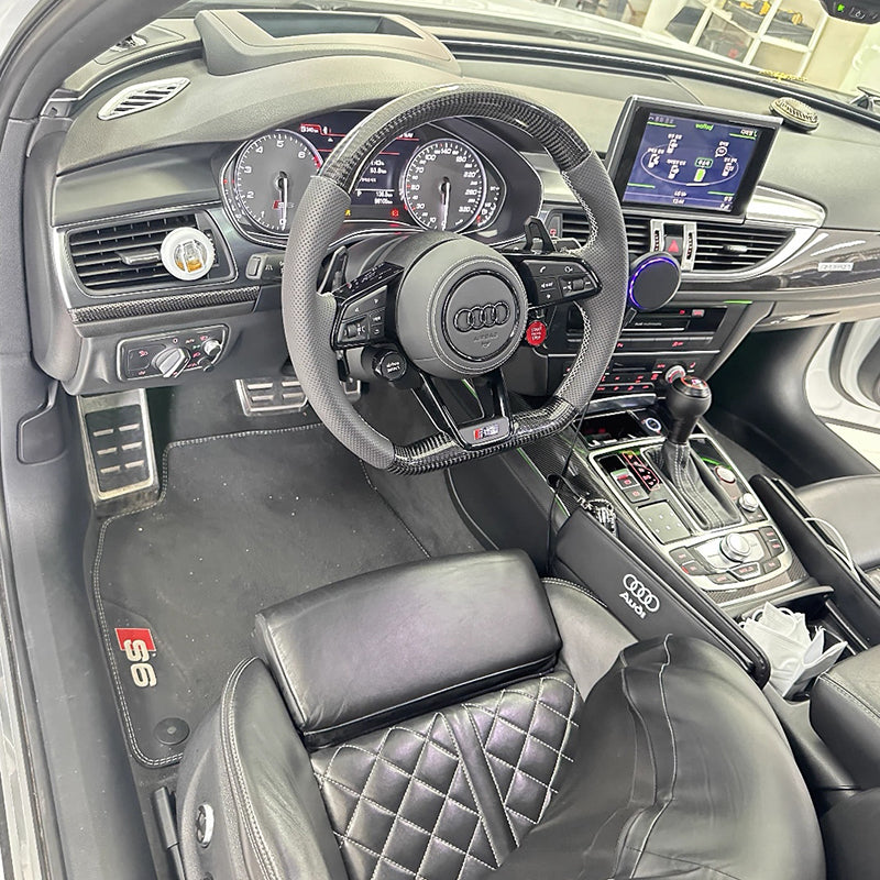 Audi Carbon Fiber Steering Wheel Sports Modification