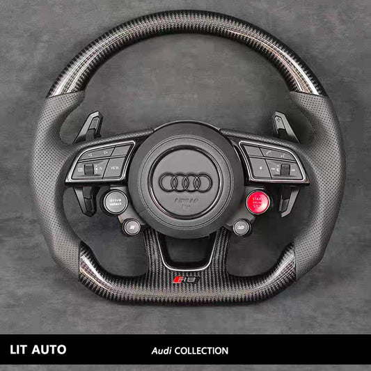 Audi Carbon Fiber Steering Wheel Sports Modification