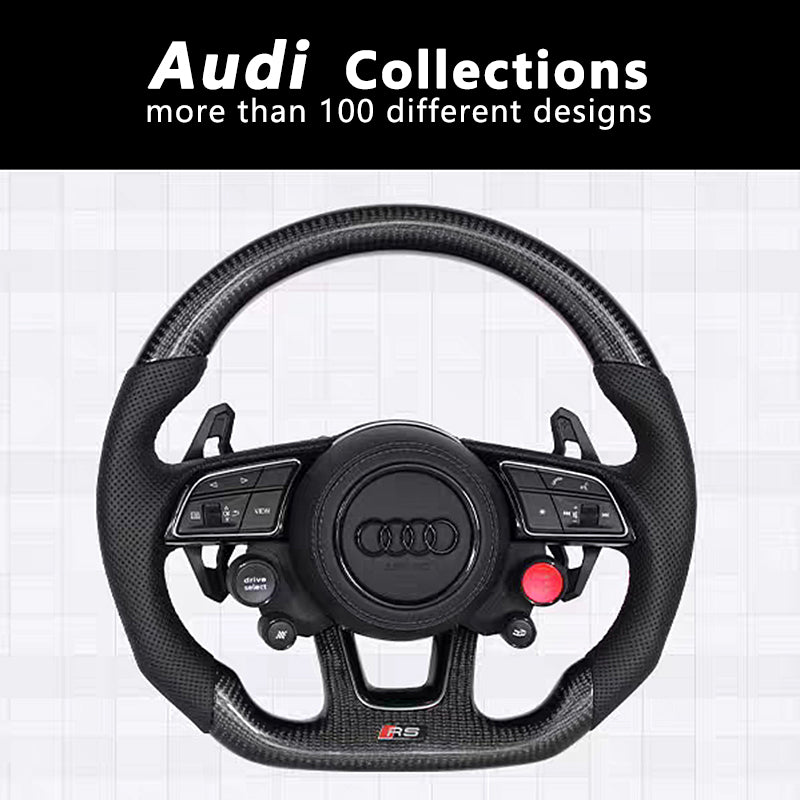 Audi Carbon Fiber Steering Wheel Sports Modification